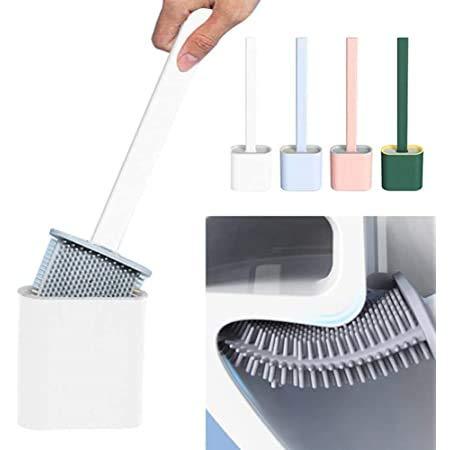 Premium Silicon Toilet Brush With Holder Stand ( BUY 1 GET 1 FREE )
