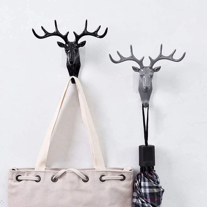 Self Adhesive Deer Head Hanging Hook For Key, Hanger Bag