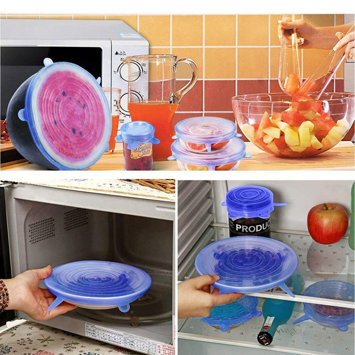 Microwave Safe Silicone Leak-Proof Stretch Lids