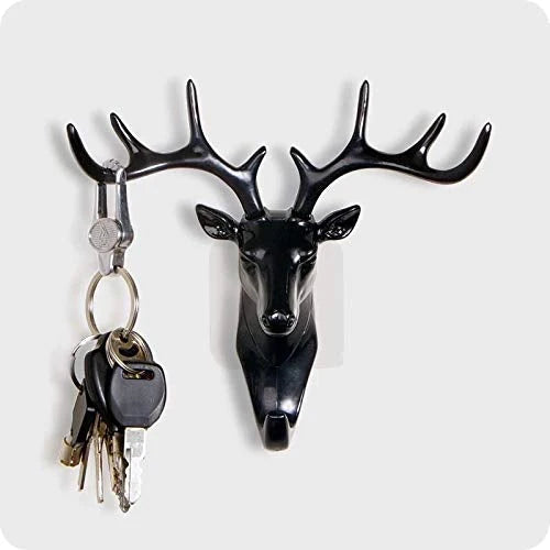 Self Adhesive Deer Head Hanging Hook For Key, Hanger Bag